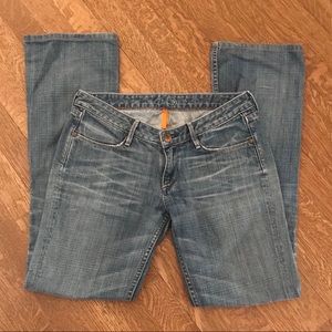 Earnest Sewn medium wash straight leg jeans